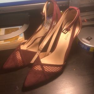 Burgundy pumps